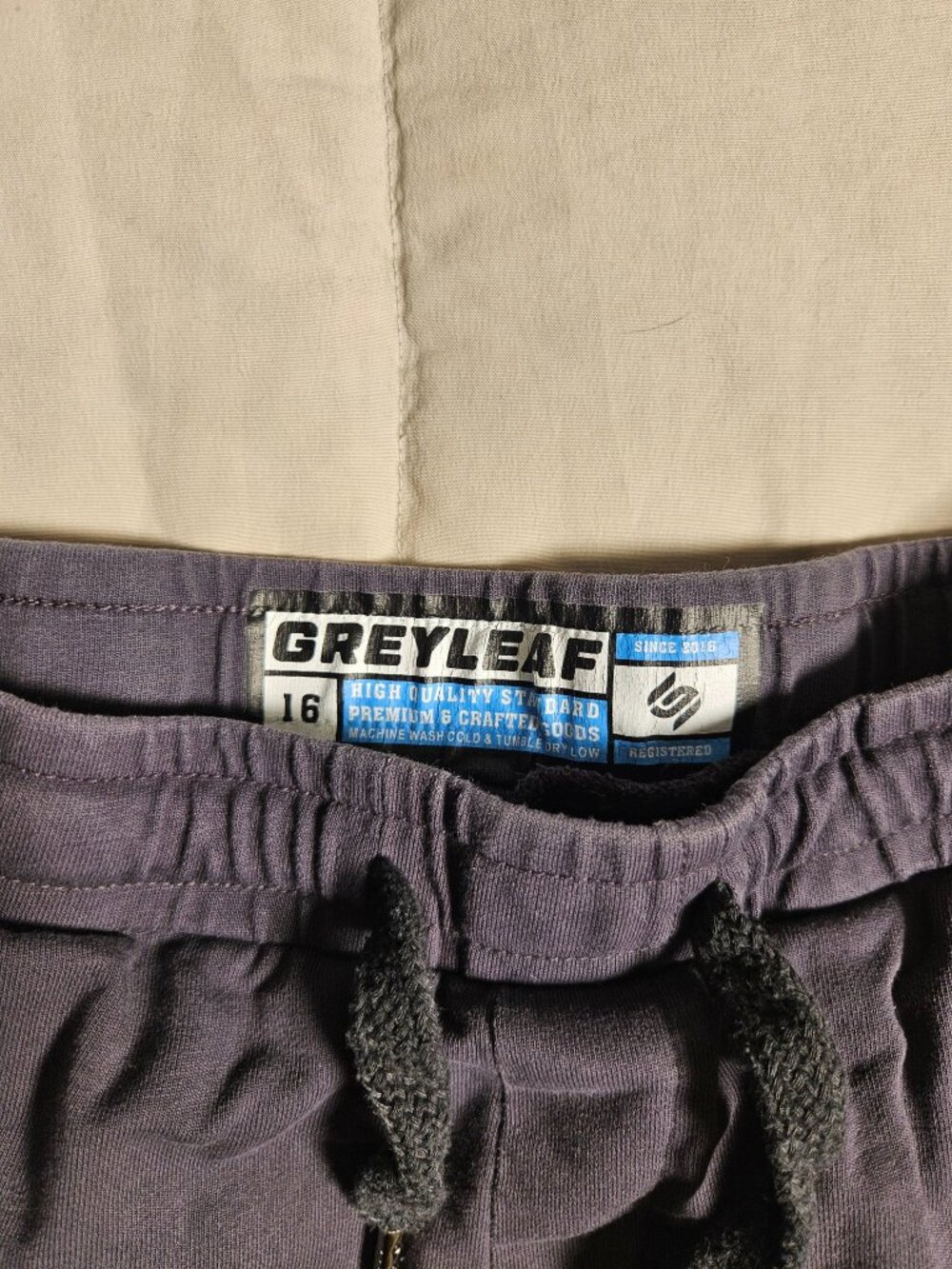 GreyLeaf Sweatpants Youth 16 Dark Gray Drawstring Joggers